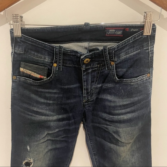 Diesel Grupee Sweatpant Jeans Size 23 - Picture 3 of 8